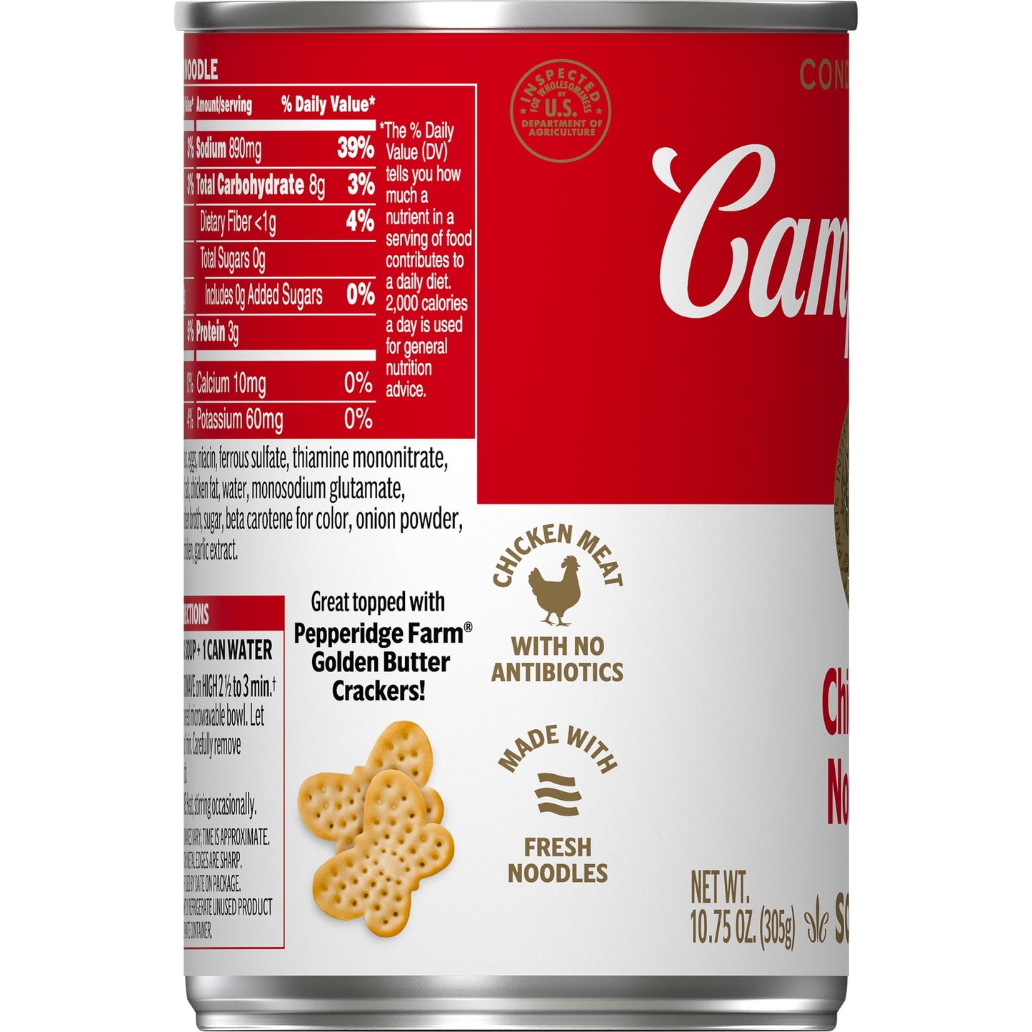 Campbell's Condensed Chicken Noodle Soup, 10.75 Ounce Can