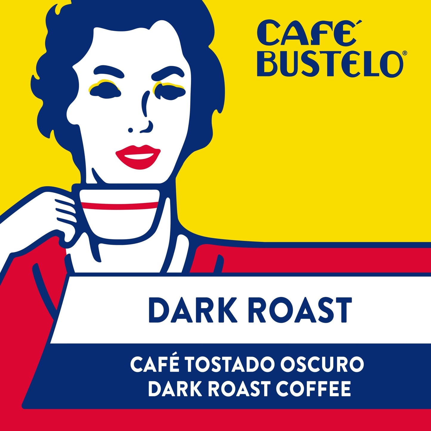 Café Bustelo, Espresso Style Dark Roast Ground Coffee, 10 oz. Can