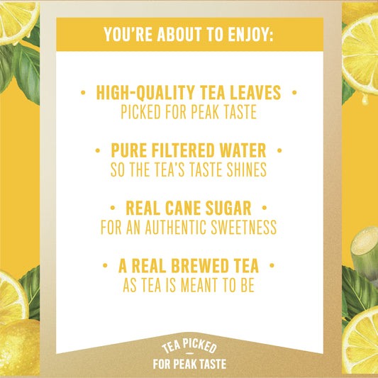Gold Peak Real Brewed Tea Lemonade Flavored Iced Tea Drink, 52 fl oz
