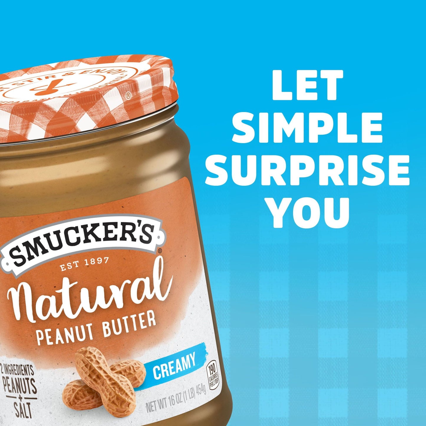 Smucker's Natural Creamy Peanut Butter, 16 Ounces