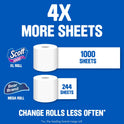 Scott 1000 Toilet Paper, 12 Rolls, 1,000 Sheets Per Roll (12,000 Total)