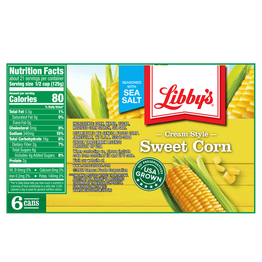 (6 Cans) Libby's Cream Style Corn, 14.75 oz