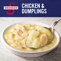 Swanson Canned Chicken and Dumplings with White and Dark Chicken Meat, 10.5 oz Can