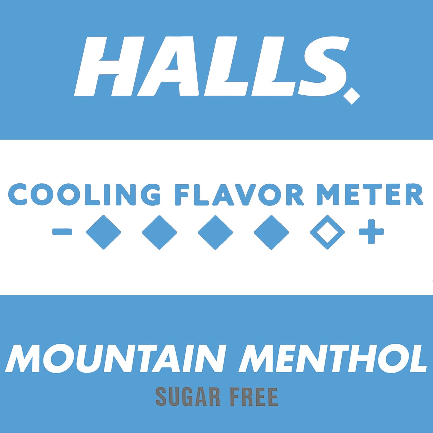 HALLS Relief Mountain Menthol Sugar Free Cough Drops, Economy Pack, 70 Drops