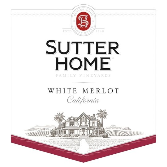 Sutter Home White Merlot Wine, 1.5 L Bottle