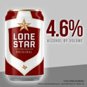 Lone Star Beer, 6 Pack, 16 fl oz Aluminum Cans, 4.6% ABV, Domestic Lager