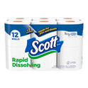 Scott Rapid-Dissolving Toilet Paper for RVs & Boats, 12 Double Rolls, 231 Sheets Per Roll (2,772 Total)