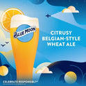 Blue Moon Belgian White Wheat Ale Craft Beer, 12 Pack, 12 fl oz Bottles, 5.4% ABV