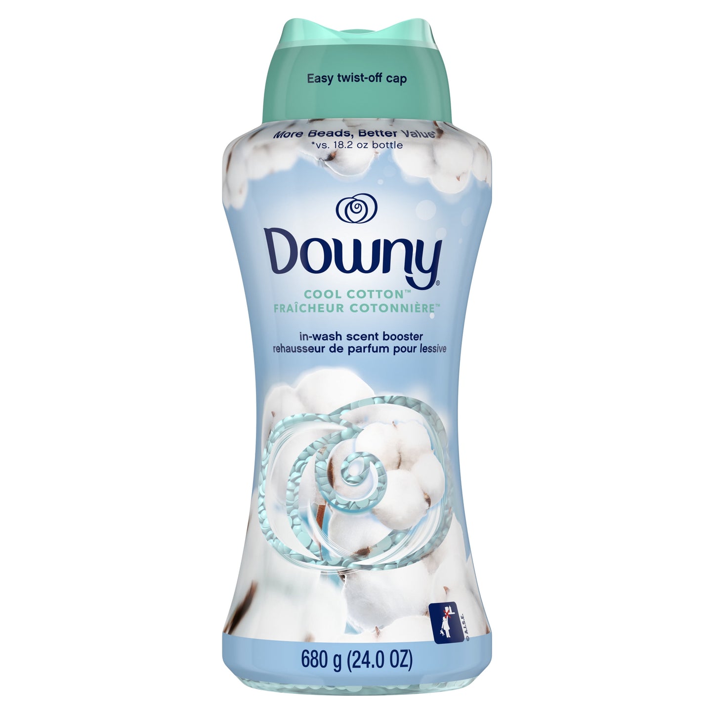 Downy In-Wash Laundry Scent Booster Beads, Cool Cotton, 24 oz