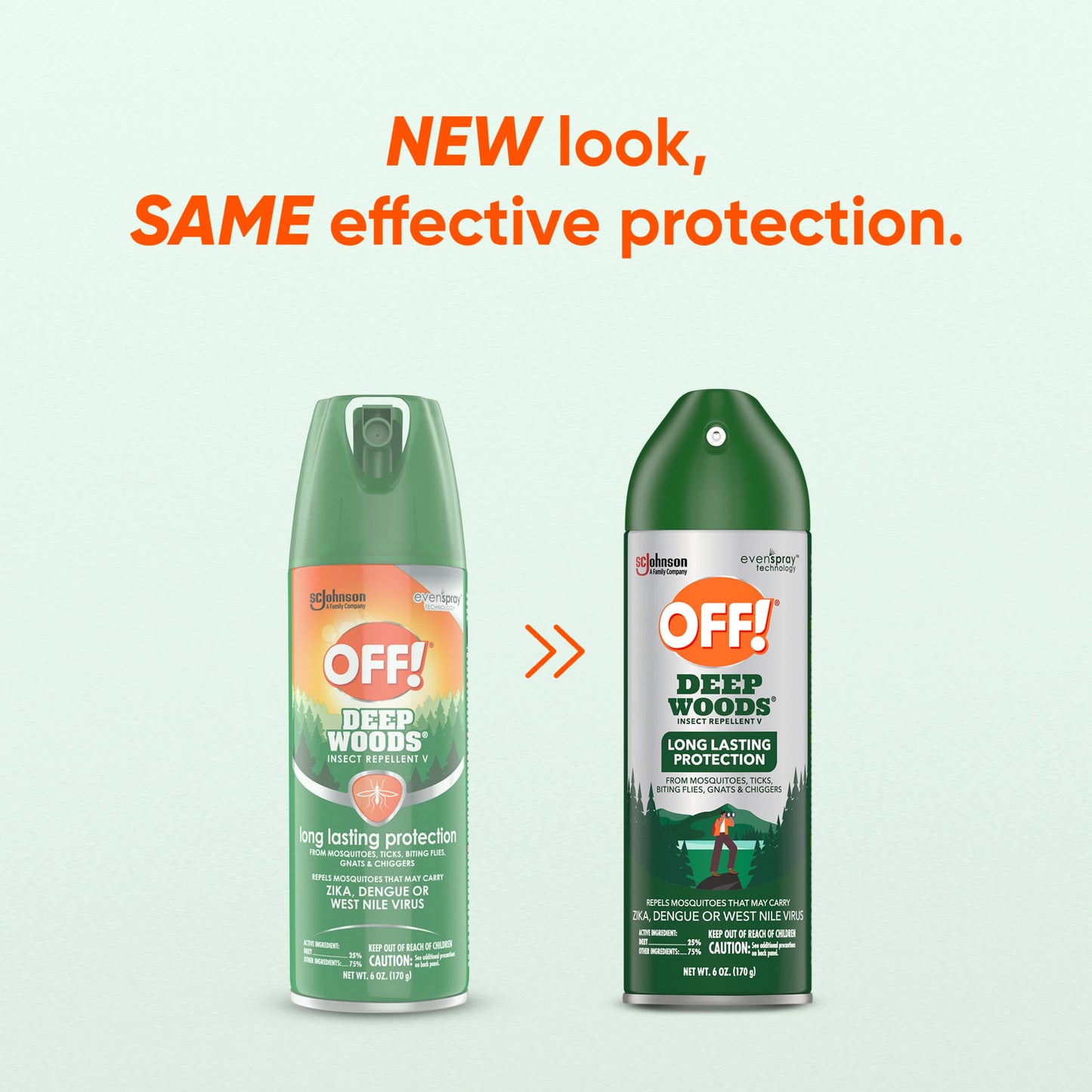 OFF! Deep Woods Mosquito Repellent V, Up to 8 Hours of Outdoor Insect Protection, 6 oz