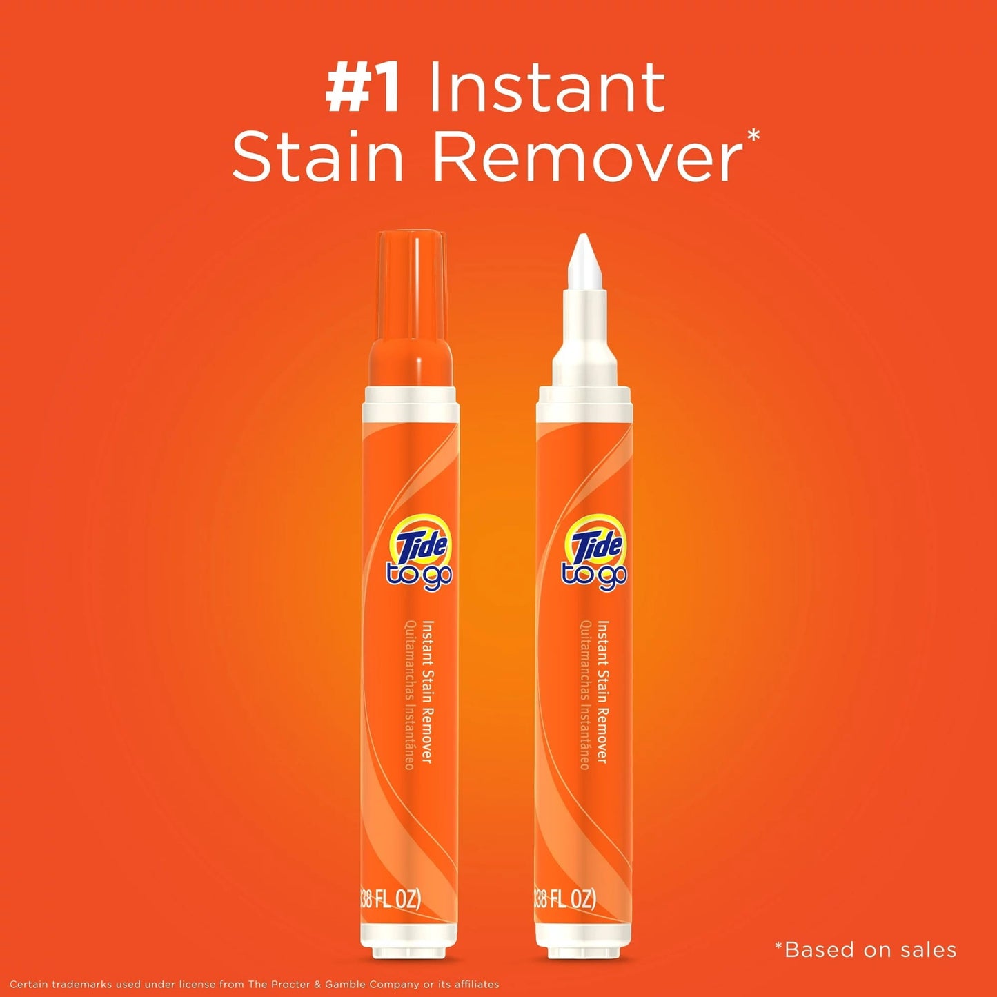 Tide To Go Instant Stain Remover Pen and Laundry Spot Cleaner, Travel and Pocket Size Stain Stick, 0.33 fl oz