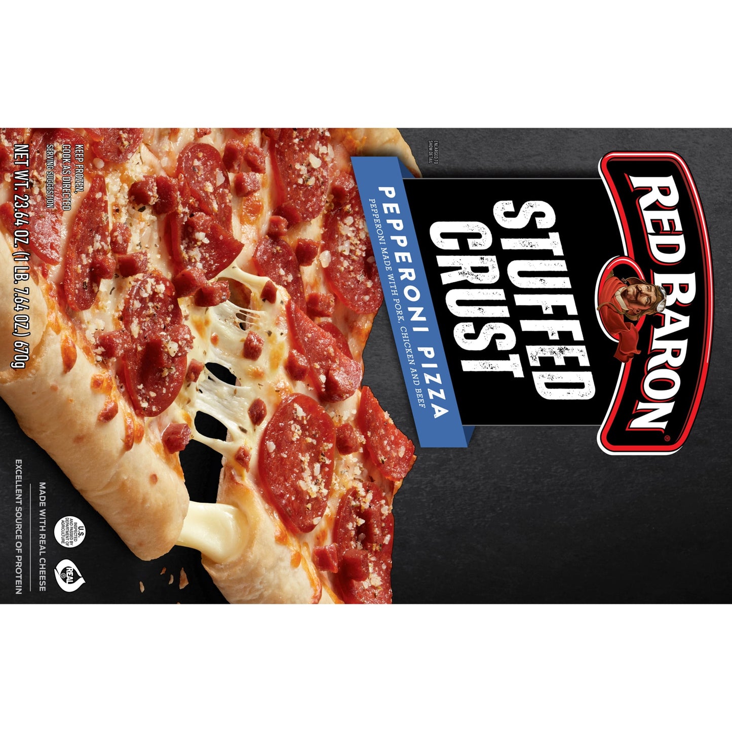 Red Baron Frozen Pizza Stuffed Crust Pepperoni