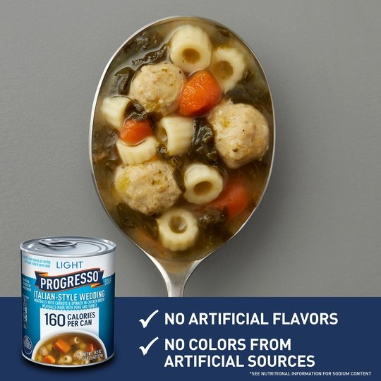 Progresso Light, Italian-Style Wedding Canned Soup, 18.5 oz.