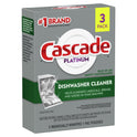 Cascade Platinum Dishwasher Cleaner Single Dose Pods, 3 Count