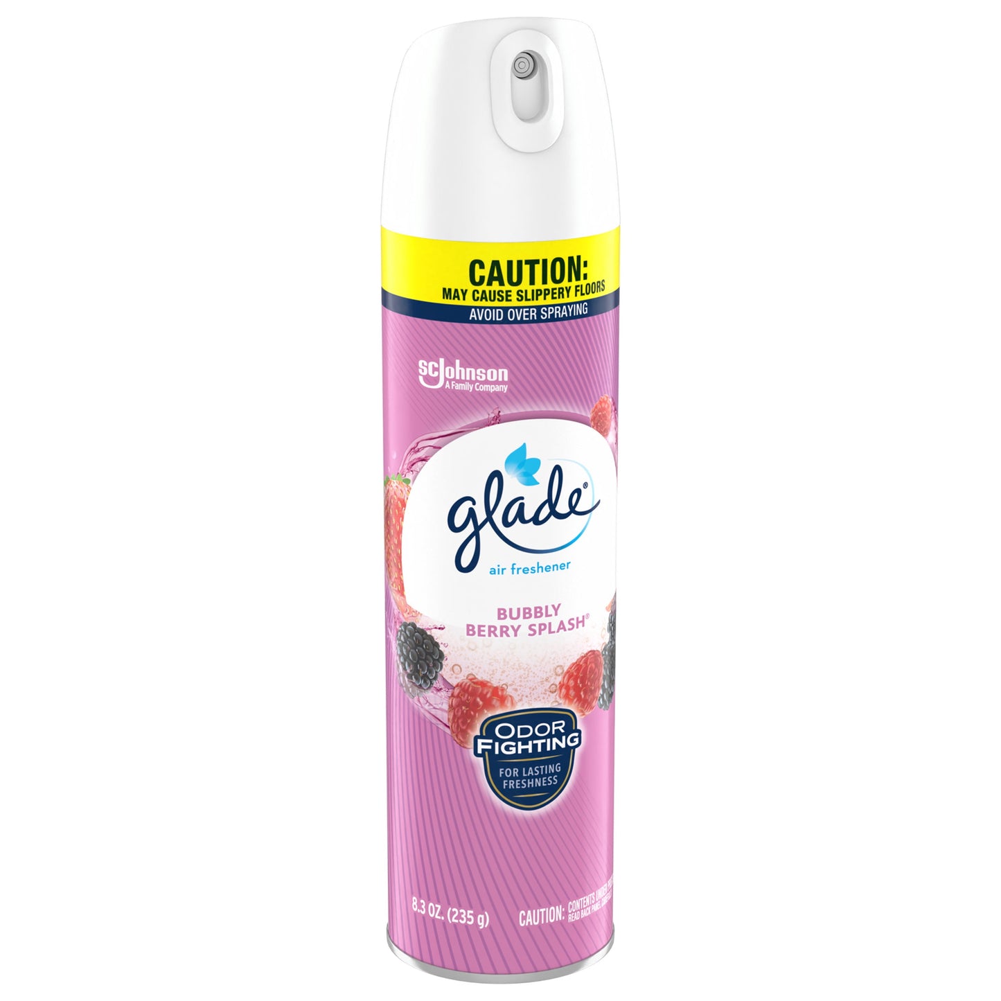 Glade Aerosol Spray, Air Freshener for Home, Bubbly Berry Splash Scent, Fragrance Infused with Essential Oils, Invigorating and Refreshing, with 100% Natural Propellent, 8.3 oz