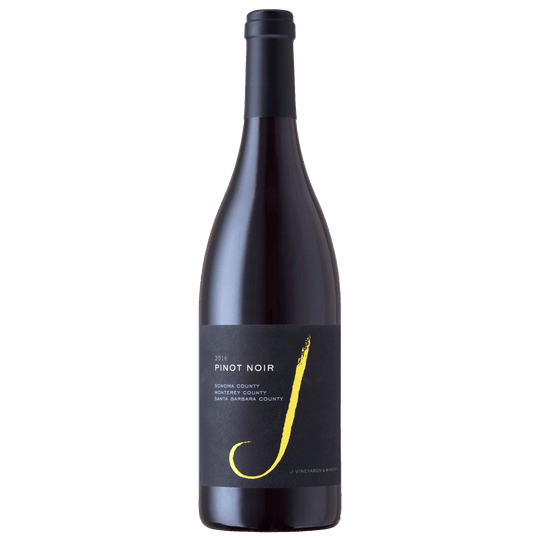 J Vineyards Black Pinot Noir Red Wine, California, 750ml Glass Bottle