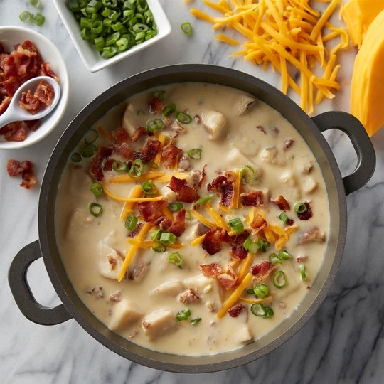 Progresso Light, Creamy Potato With Bacon & Cheese Canned Soup, Gluten Free, 18.5 oz.