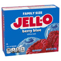 Jell-O Berry Blue Artificially Flavored Gelatin Dessert Mix, Family Size, 6 oz Box