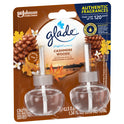 Glade PlugIns Refill 2 ct, Cashmere Woods, 1.34 FL. oz. Total, Scented Oil Air Freshener Infused with Essential Oils