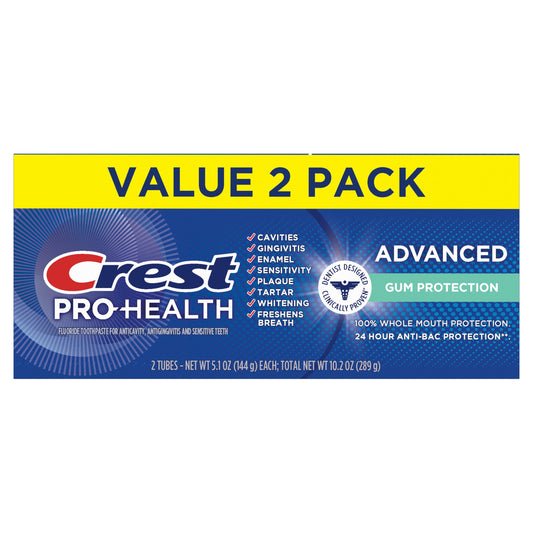 Crest Pro-Health Advanced Gum Protection Toothpaste (5.1oz), 2 Count