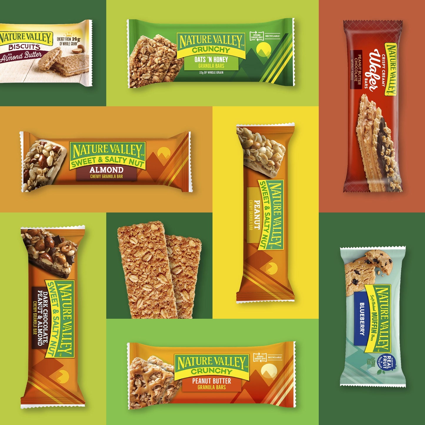 Nature Valley Crunchy Granola Bars, Peanut Butter, 12 Bars, 8.94 OZ (6 Pouches)