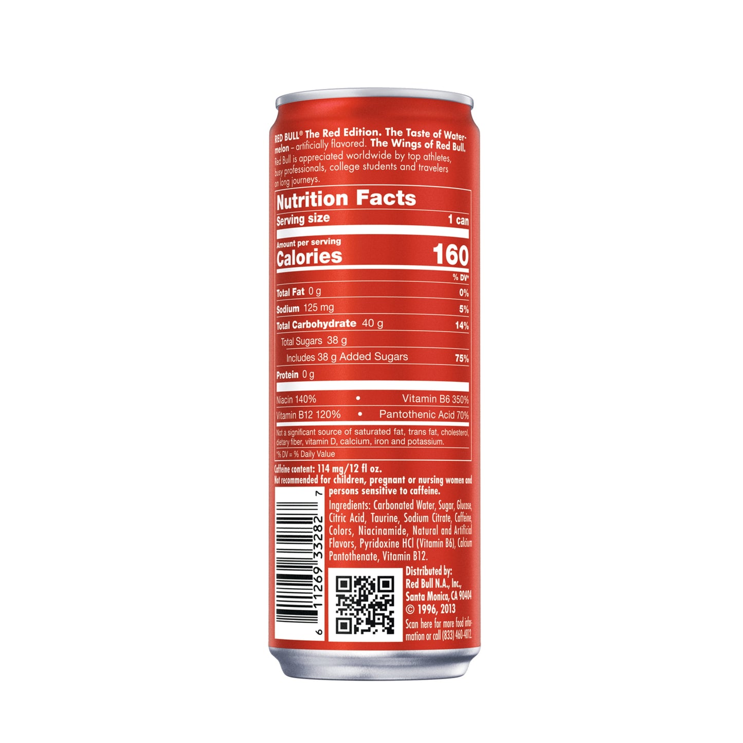 Red Bull Red Edition Watermelon Energy Drink, 12 fl oz Can