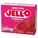 Jell-O Raspberry Artificially Flavored Gelatin Dessert Mix, Family Size, 6 oz Box