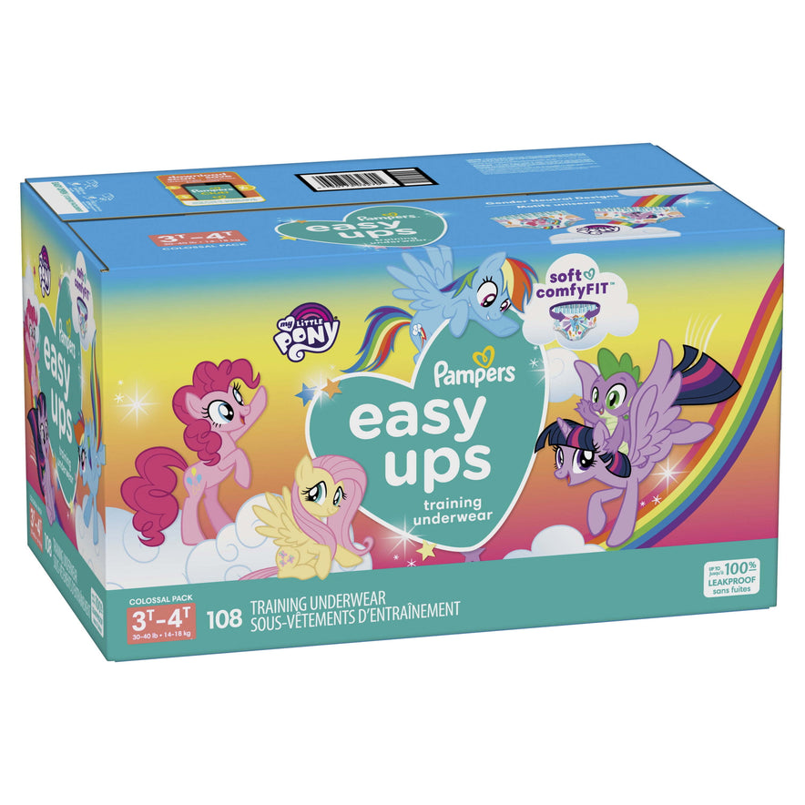 Pampers Easy Ups My Little Pony Training Pants Toddler Girls 3T/4T 108 –  instafresh
