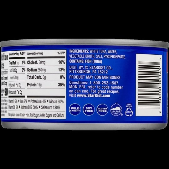 StarKist Solid White Albacore Tuna in Water, 12 oz Can