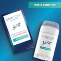 Secret Clinical Strength Soft Solid Antiperspirant and Deodorant, Free & Sensitive, 1.6 oz