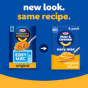 Kraft Easy Mac Original Mac N Cheese Macaroni and Cheese Microwavable Dinner, 6 ct Packets