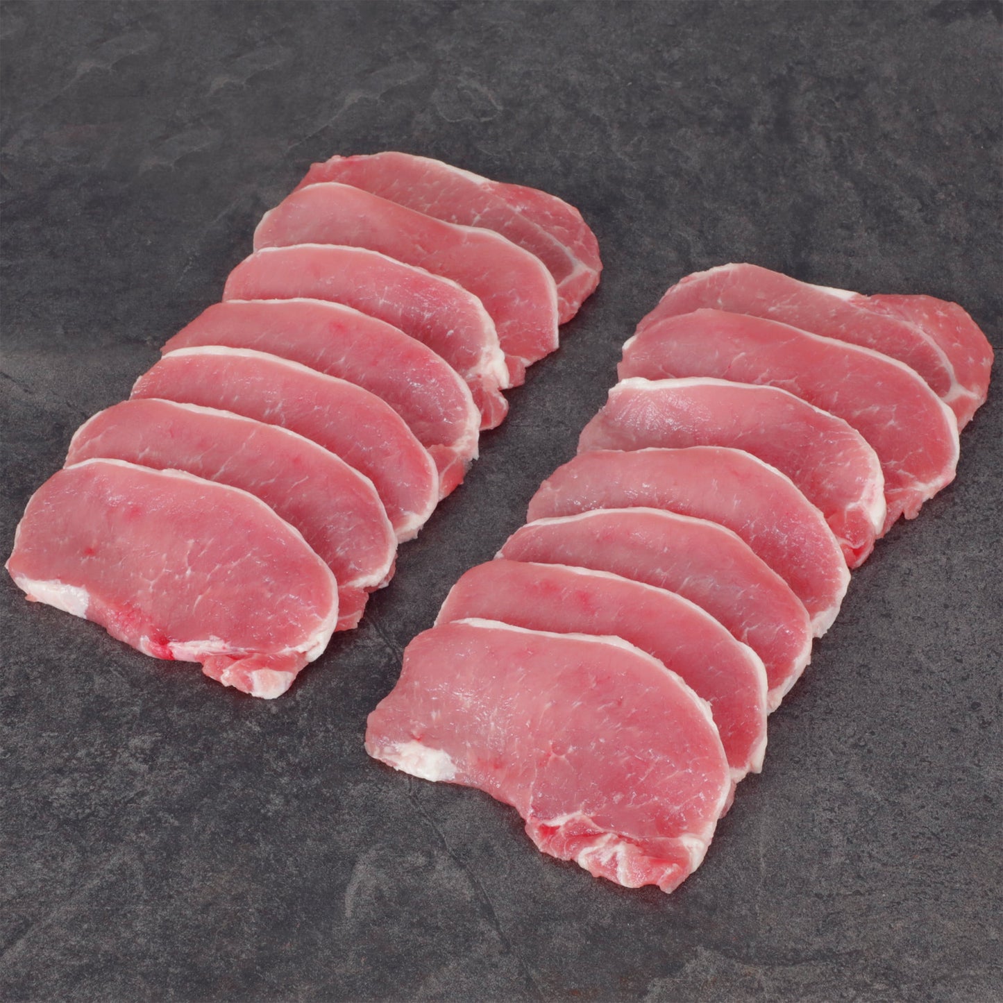 Pork Center Cut Loin Chops Thin Boneless Family Pack, 2.0 - 3.2 lb Tray