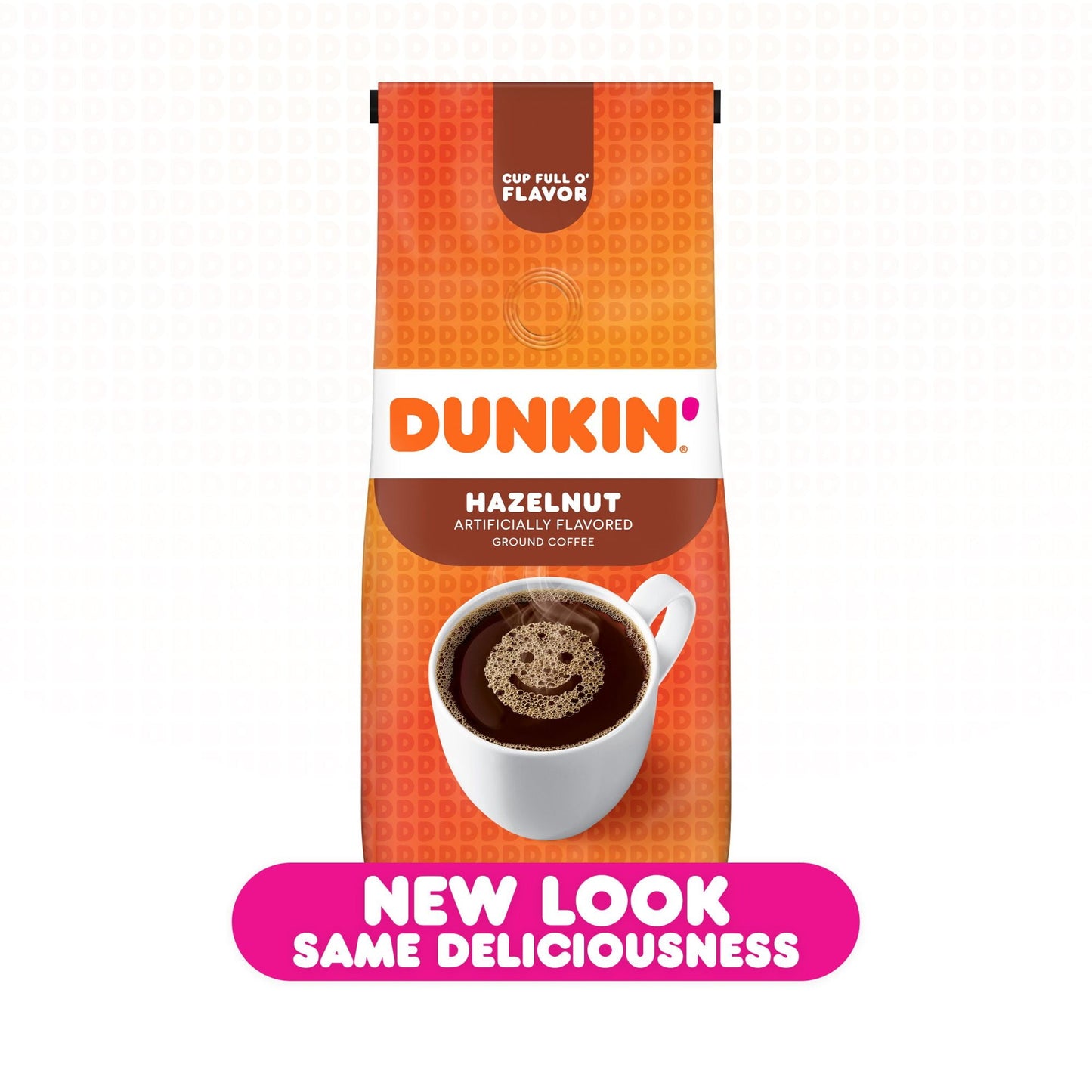 Dunkin' Hazelnut Flavored Ground Coffee, 12-Ounce (Packaging May Vary)