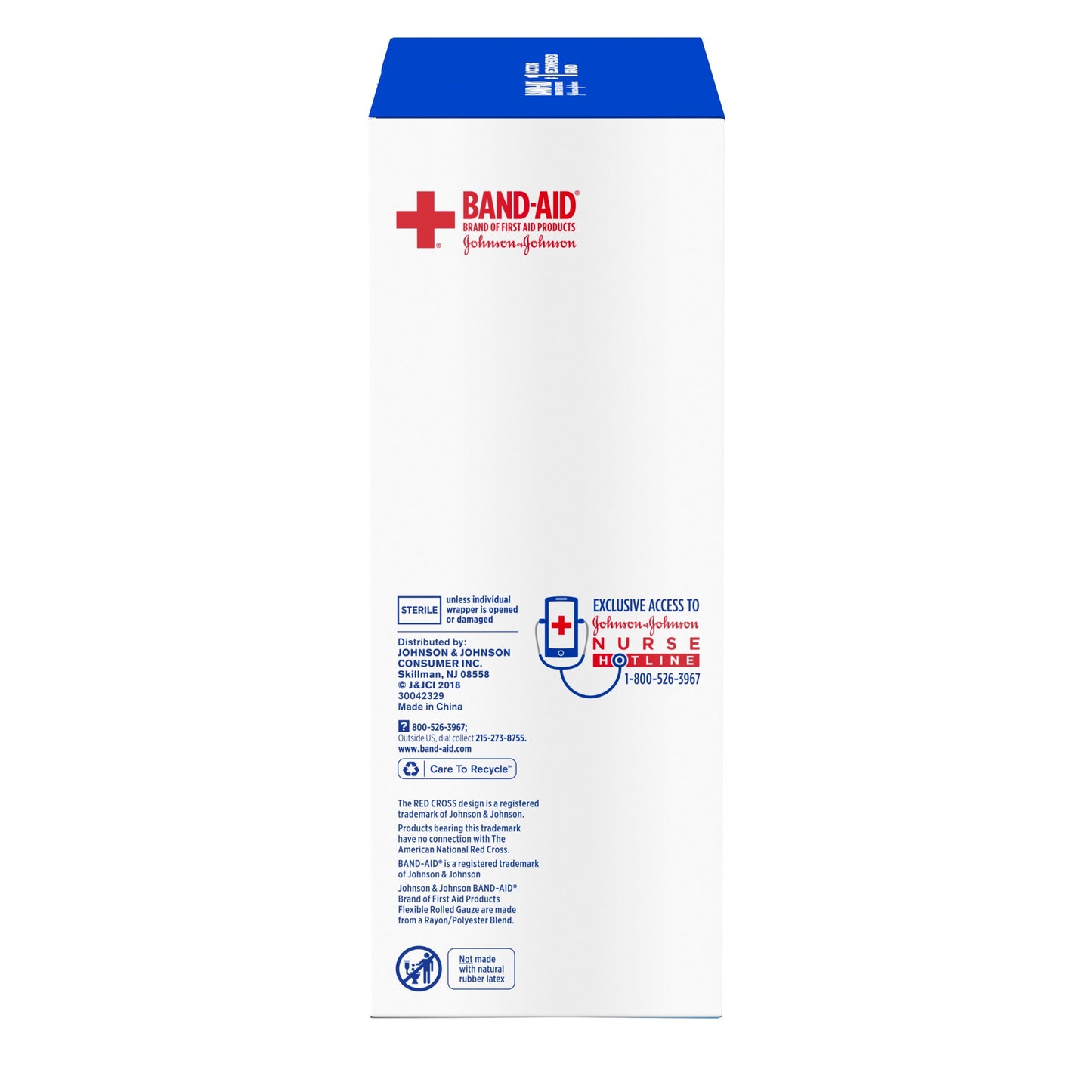 Band Aid Brand Flexible Rolled Medical Gauze, 4 in x 2.1 yd, 5 ct