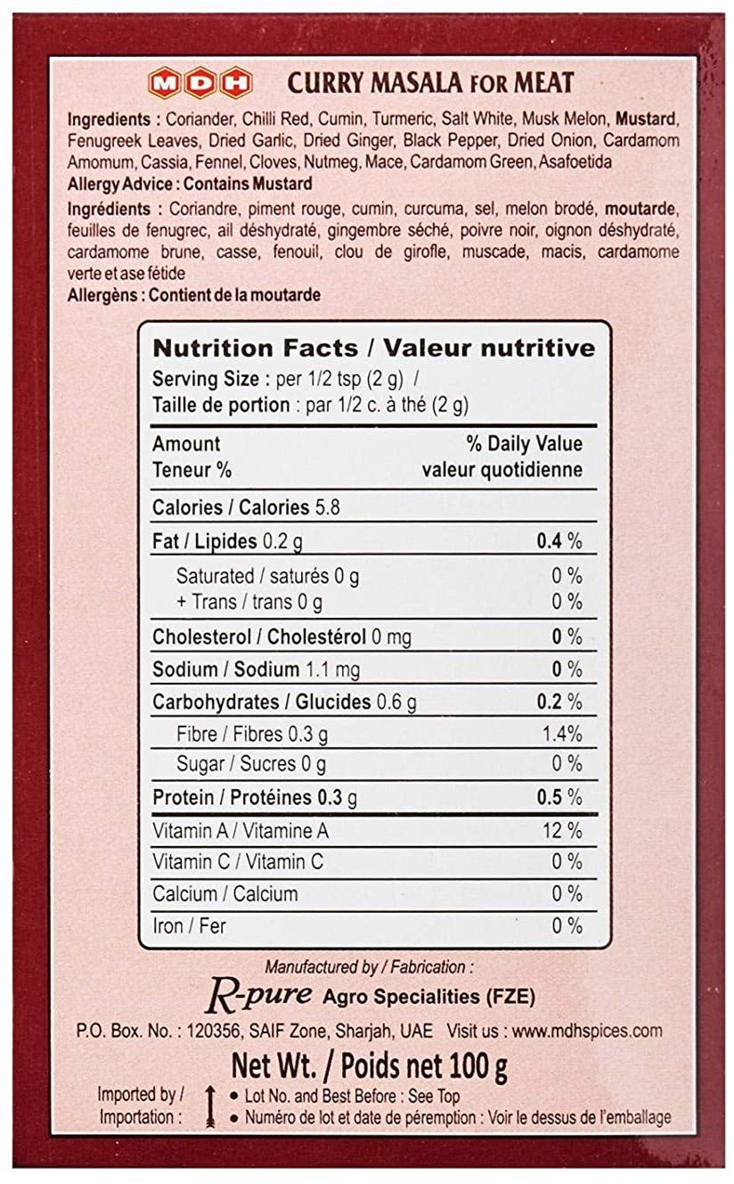 Curry Masala for Meat