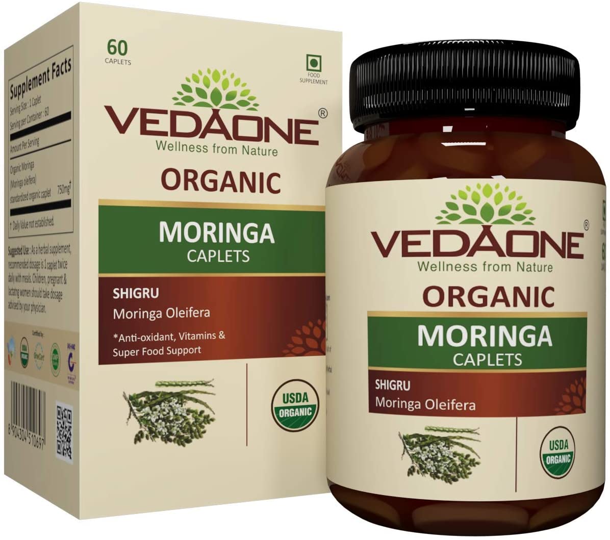 Organic Moringa Caplets