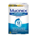 Mucinex 12 Hour Relief, Chest Congestion & Excess Mucus Relief, 20 Caplets