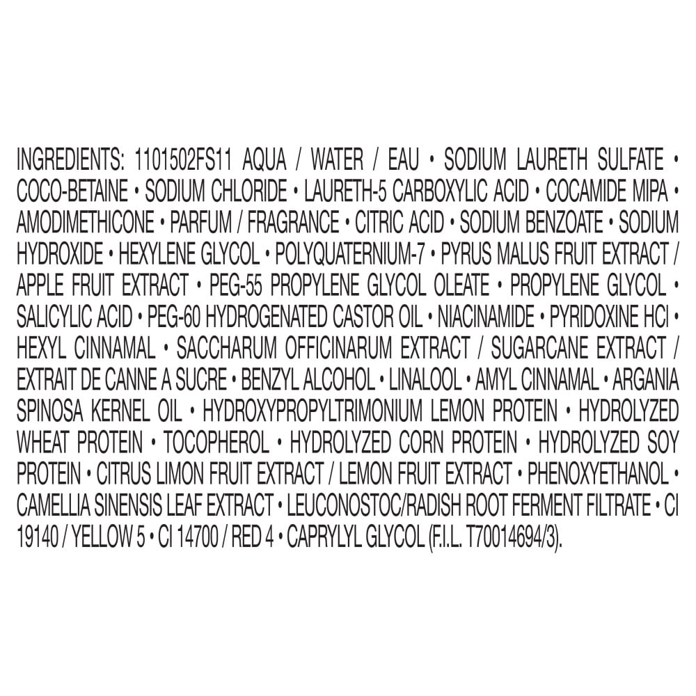 Garnier Fructis Sleek and Shine Fortifying Shampoo for Frizzy, Dry Hair, 22 fl oz
