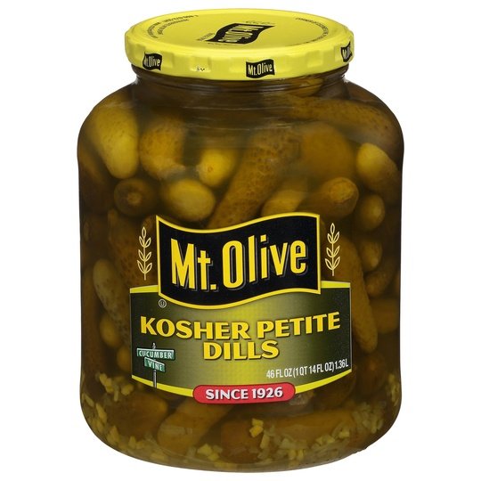 Mt. Olive Kosher Petite Dill Pickles, 46 fl oz Jar