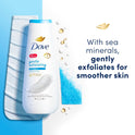 Dove Gentle Exfoliating Long Lasting Body Wash Twin Pack, Sea Minerals, 20 fl oz