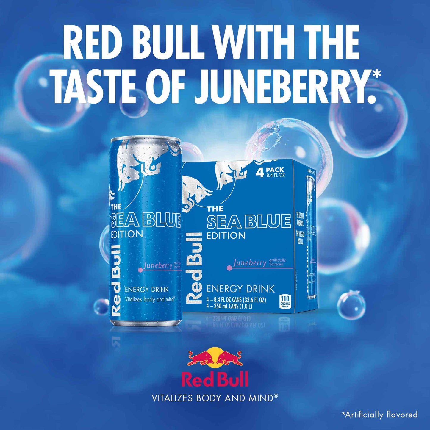 Red Bull Sea Blue Edition Energy Drink, 12 fl oz Can