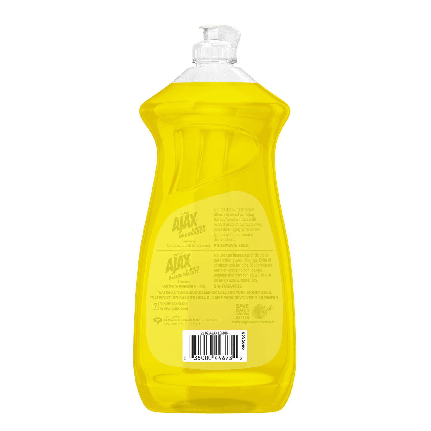 Ajax Ultra Super Degreaser Liquid Dish Soap, Lemon - 28 Fluid Ounce