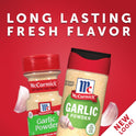 McCormick Garlic Powder, 3.12 oz Mixed Spices & Seasonings