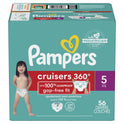 Pampers Cruisers Diapers 360 Size 5, 56 Count