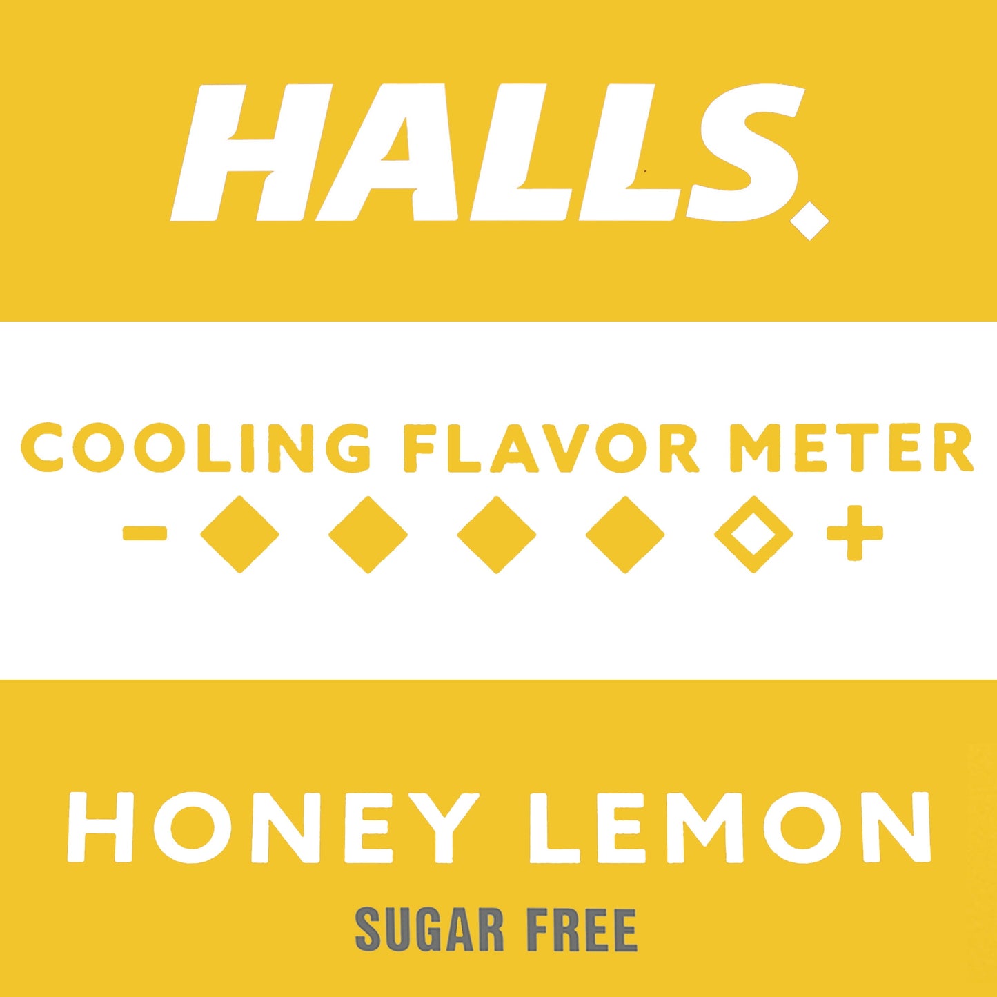 HALLS Relief Honey Lemon Sugar Free Cough Drops, 25 Drops