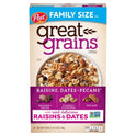 Post Great Grains Raisins, Dates & Pecans Breakfast Cereal, Non GMO Project Verified, Heart Healthy, Low Fat, Whole Grain Cereal, 19 Ounce