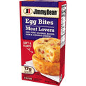 Jimmy Dean Meat Lovers Egg Bites, Pork Sausage Bacon Ham and Cheddar Cheese, 2 Count (Frozen)