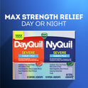 Vicks DayQuil & NyQuil Severe Liquicaps, Cough, Cold & Flu Relief, over-the-Counter Medicine, 48 Ct