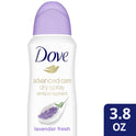 Dove Advanced Care Long Lasting Women's Antiperspirant Deodorant Dry Spray, Lavender Fresh, 3.8 oz