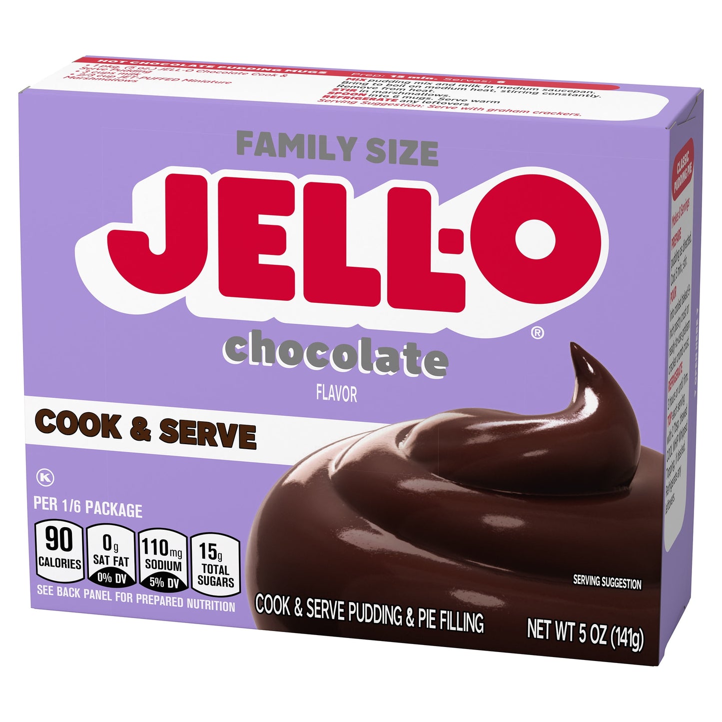 Jell-O Cook & Serve Chocolate Pudding Mix & Pie Filling, 5 oz. Box